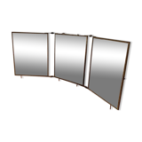 Vintage barber's triptych mirror