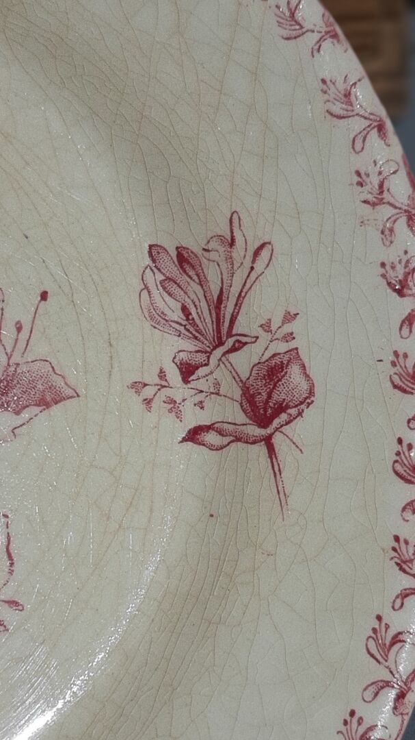 4 iron earth dessert plates porcelain from Gien