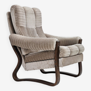 1970s, Danish lounge chair, original very good condition, corduroy.