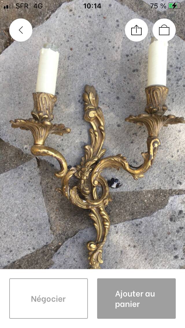 Vintage wall lights.