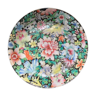 Porcelain plate of China Millefleurs 19th century