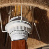 Wooden stem wall lamp