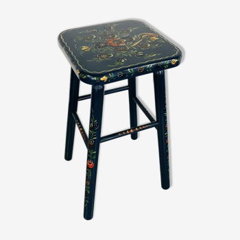 Tabouret vintage peint