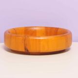 Small round wooden bowl