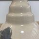 Small cracked ceramic art deco vase signed Cazalas