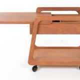 Chariot à couture Sika Mobler, teck, Danemark, vintage, années 1960