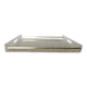Very large "Roche Bobois" tray in plexiglass and solid brass, 1970s