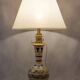 Paire de vases Longwy montés en lampe avec monture en bronze doré, fin XIXe