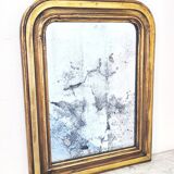 Ancien miroir Louis Phillipe, doré à la feuille d'OR - "Ancelin"