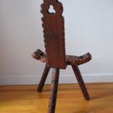 Brutalist tripod chair