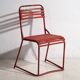 Antique red garden chairs (c.1920). Set of 4 pieces #37