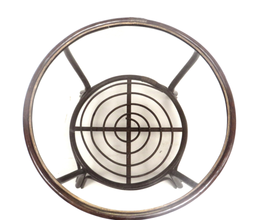 Coffee table bamboo and rattan with 60s glass top