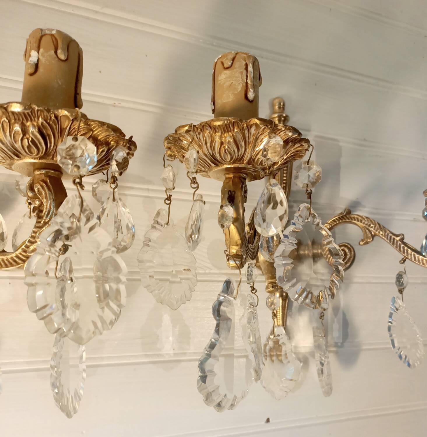 Pair of tassel sconces
