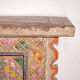 Antique polychrome carved low cabinet in pine – Xinjiang, circa 1900