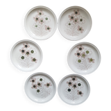 Set of 6 vintage Sarreguemines plates