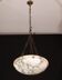 Lustre Art Déco en albâtre blanc, années 1950