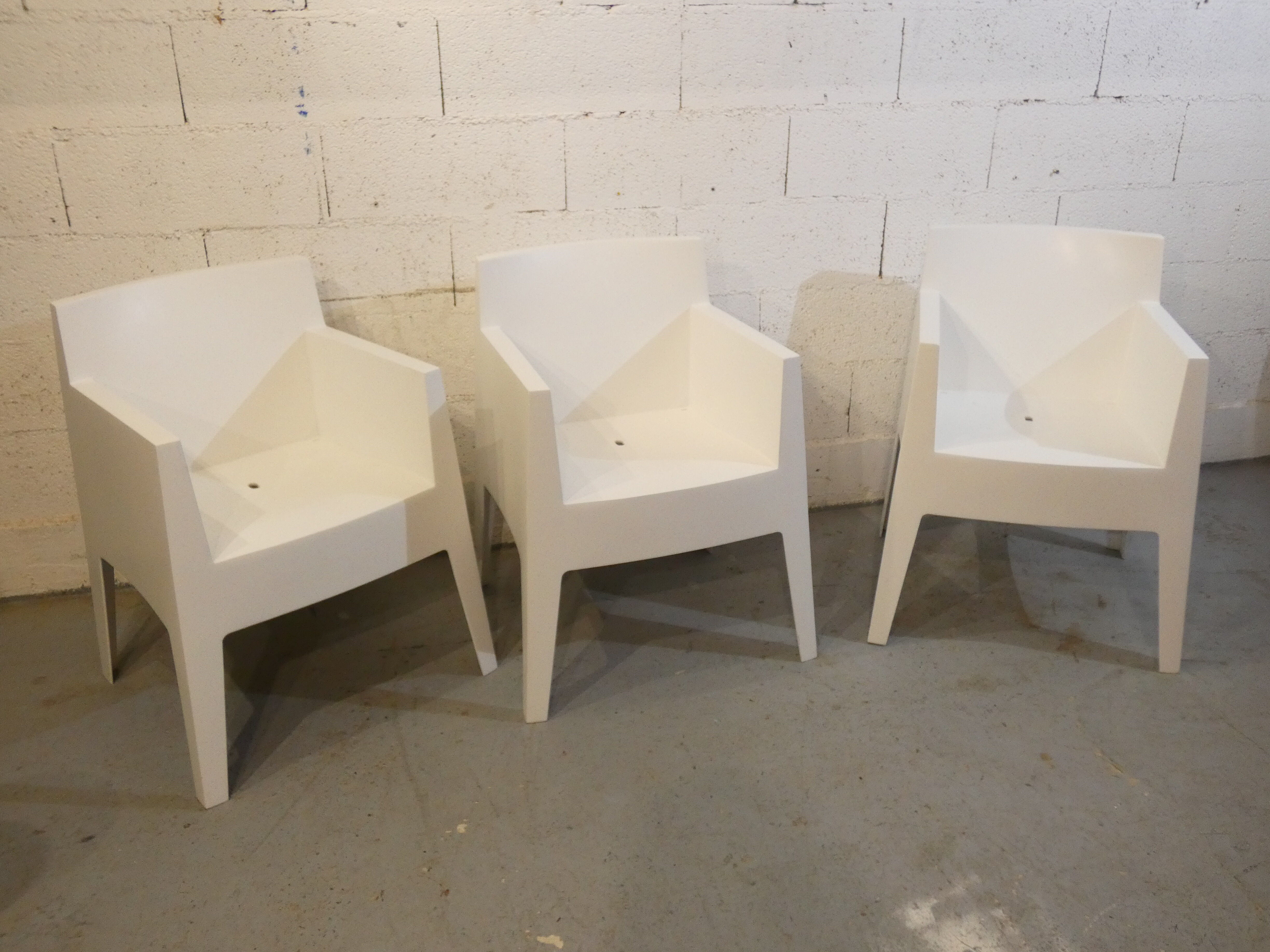 Trio of Joy armchairs by Philippe Starck for Driade