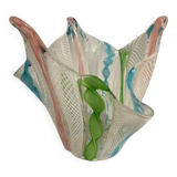 Vase en forme de mouchoir, années 50, Murano, Italie