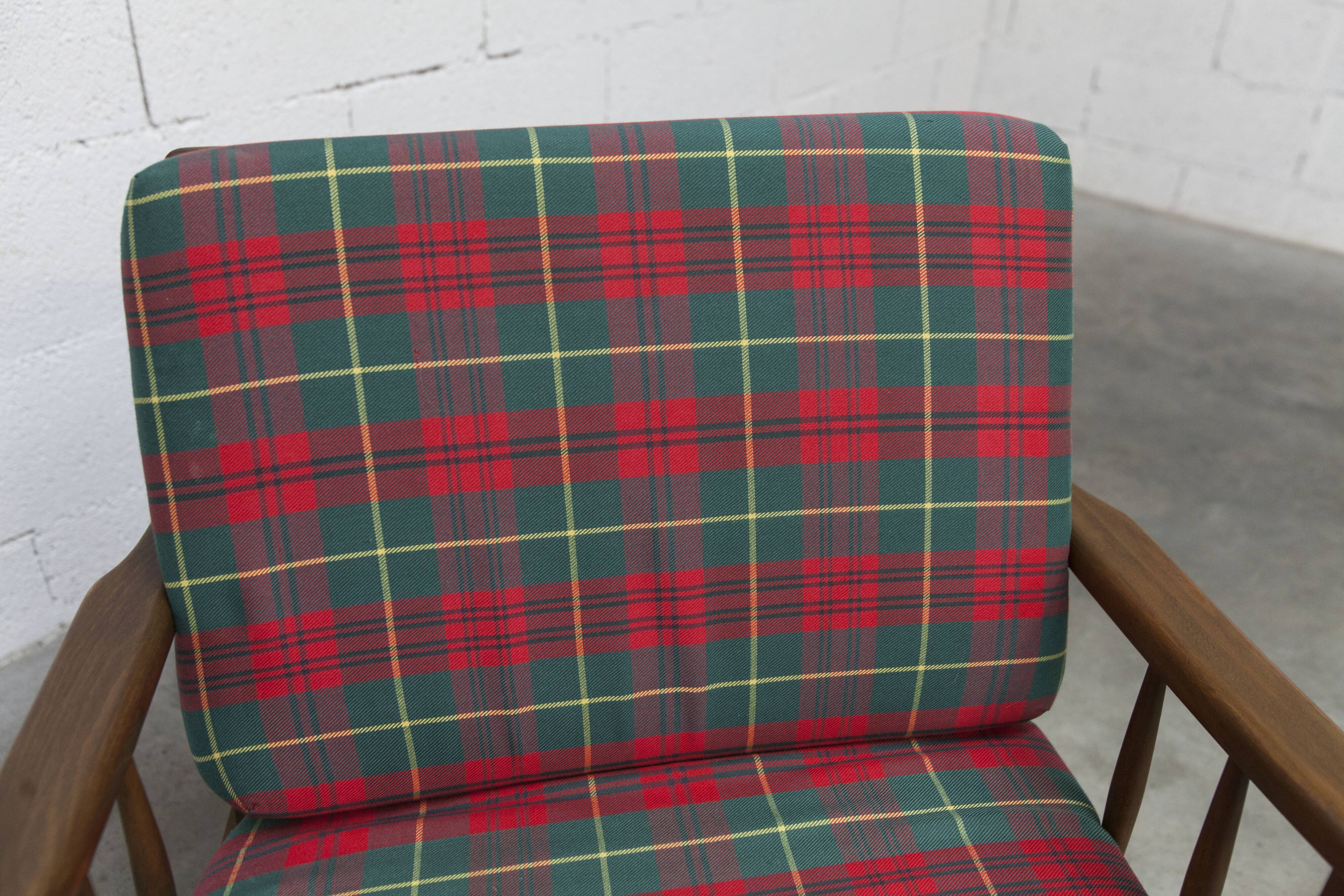 Scandinavian teak armchair, 1960s, Scottish style, collapsible