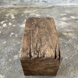 Low stool in old Asian monoxyl teak