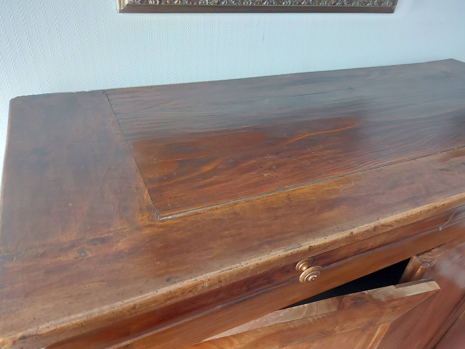 Antique solid wood sideboard