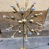 Floor lamp in gold metal of the 1960s