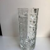 Vase en verre cristal moulé art déco