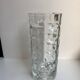 Art deco molded crystal glass vase