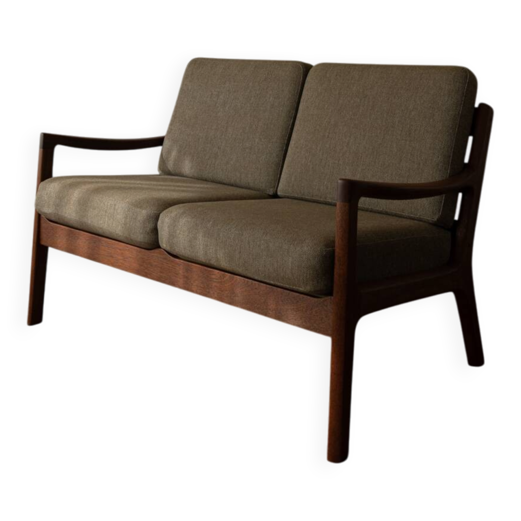 Vintage Senator Two-Seater Sofa by Ole Wanscher for Cado Danish Teak 1960s