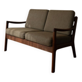 Vintage Senator Two-Seater Sofa by Ole Wanscher for Cado Danish Teak 1960s