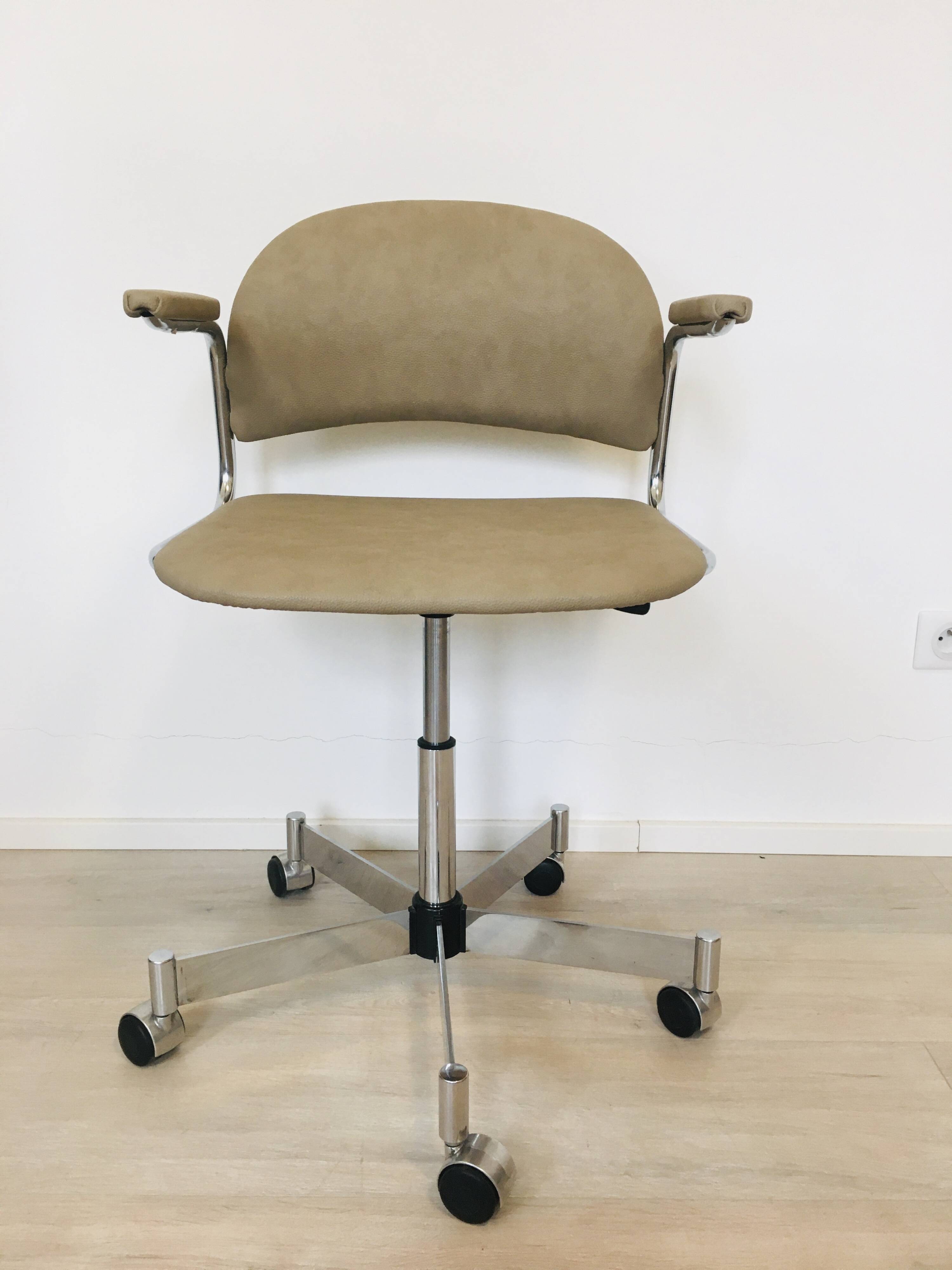 Fully Restored Kovona Desk Chair K-107, Czechoslovakia 1970’s