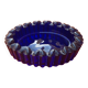 1970s ashtray / empty pocket cobalt blue glass