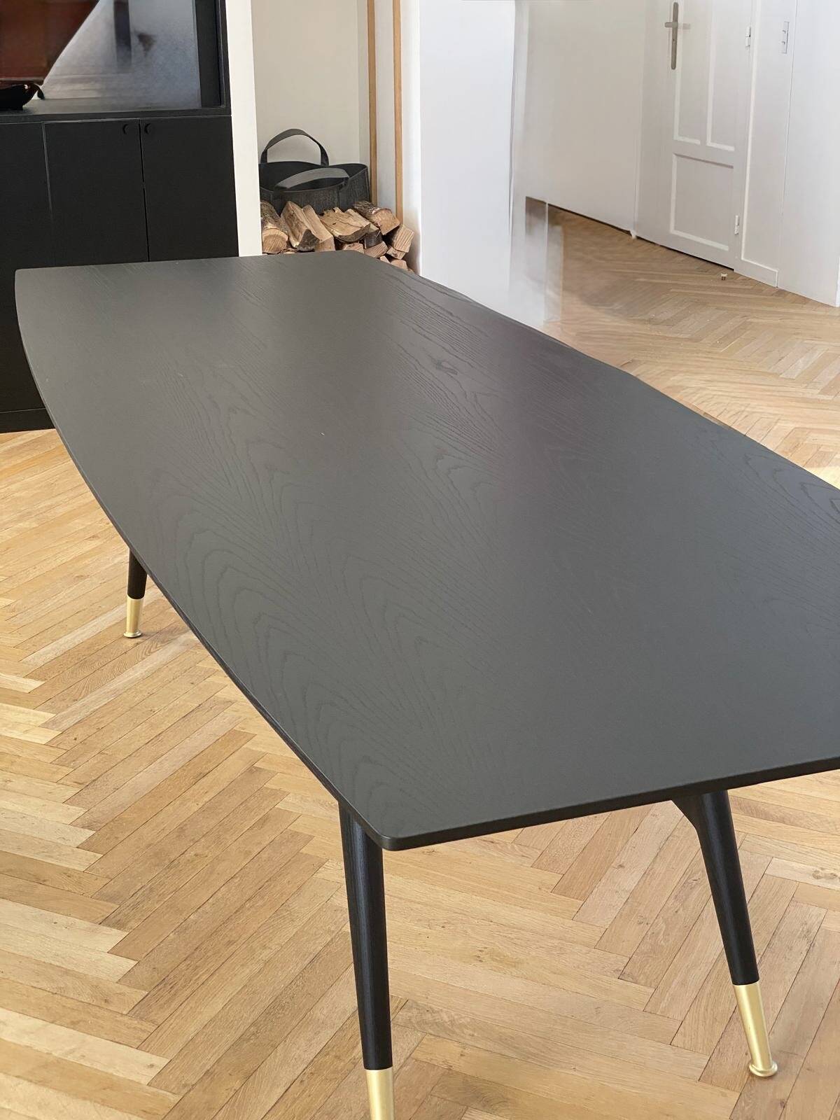 Gio Ponti Table D.859.1 Reissue 2023 Molteni in black ash wood