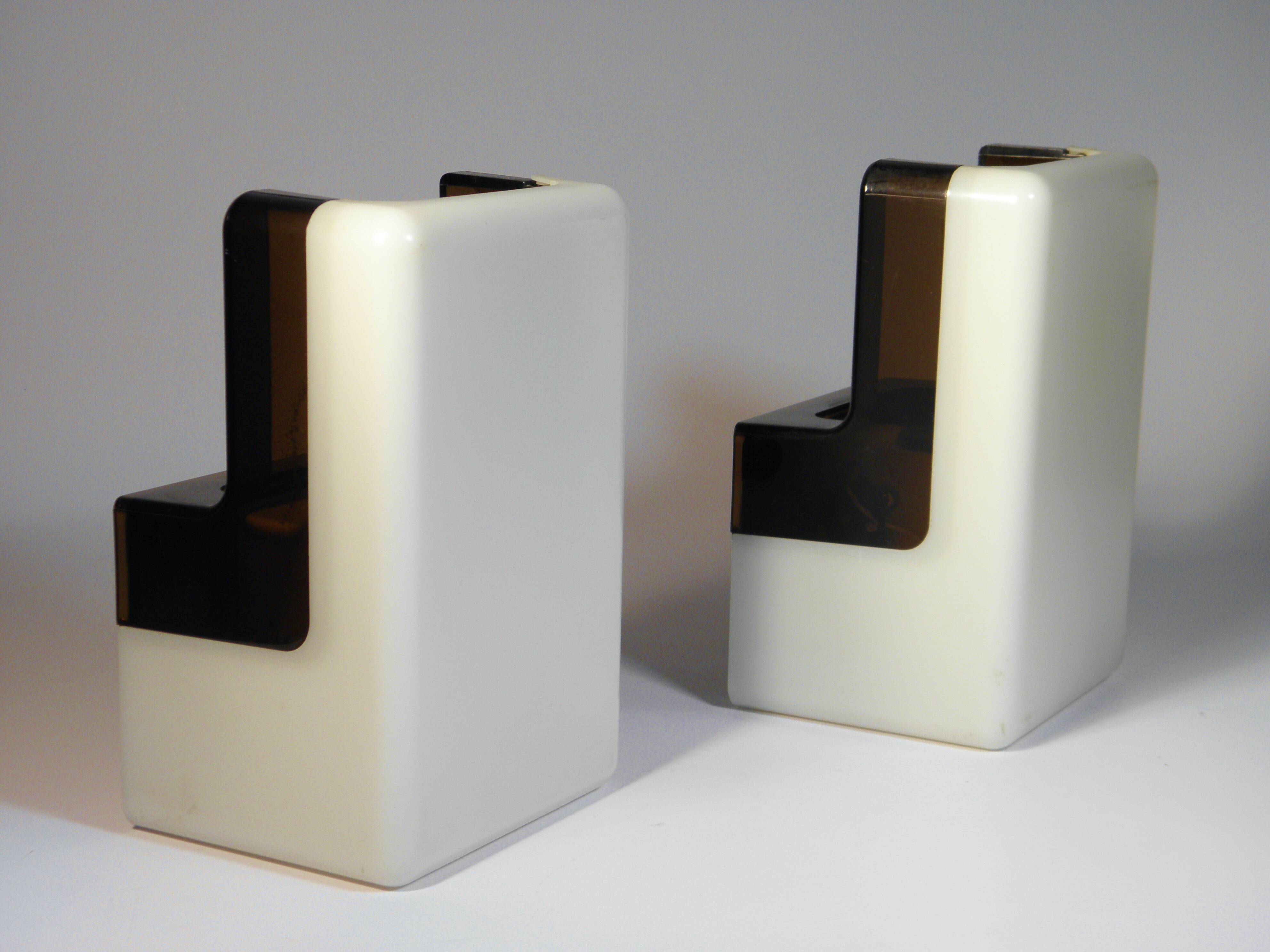 Pair of 1970s design wall lights