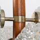 Temde chandelier with frosted glass elements, 1960s