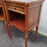 Pair of bedside drawer fluted feet