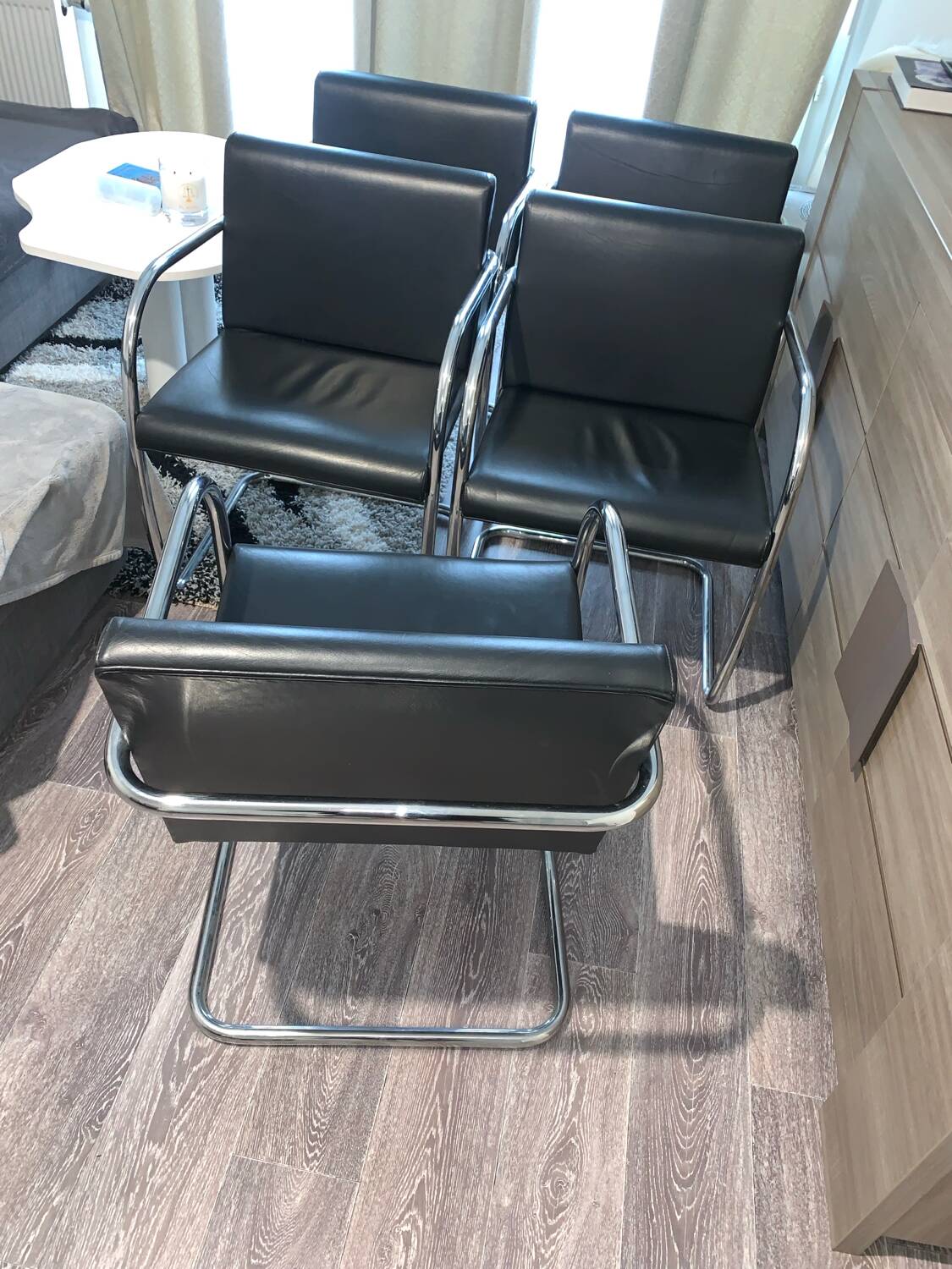 Set of 5 BRNO office chairs, Fasem