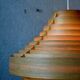 Vintage Scandinavian suspension lamp with slats by Hans-Agne Jakobsson from the 1960s.