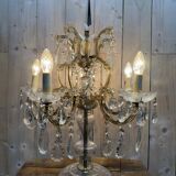 Large Bohemian crystal chandelier