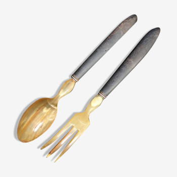 horned salad cutlery - l: 25cm