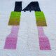 Handmade pure wool rug, size 140 x 260 cm.