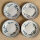 4 earthenware plates, Grigny — "Muguet" model