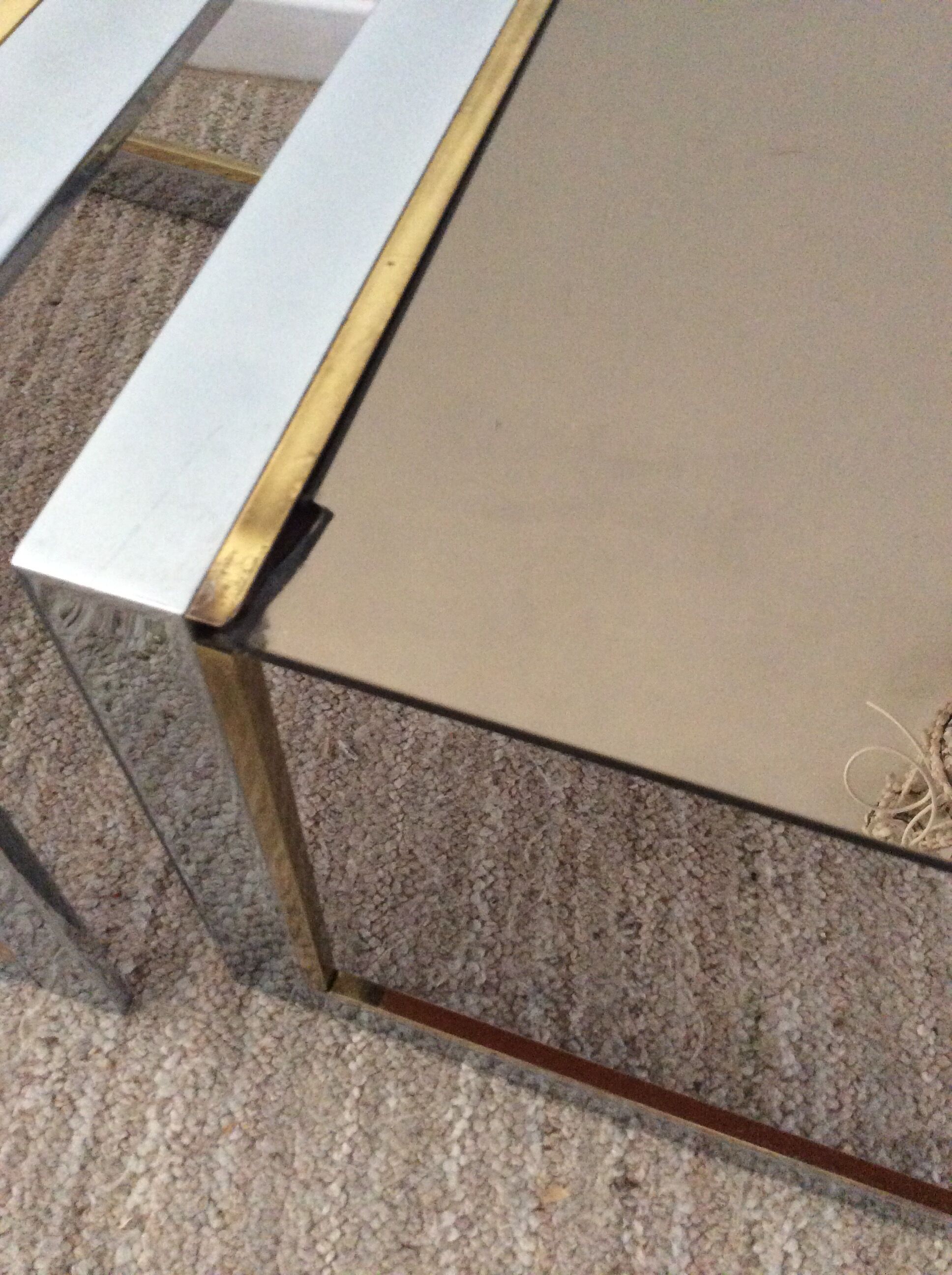 Duo of nesting tables Romeo Rega Italy from the 70s