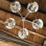 Chrome chandelier 1970