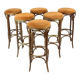 Thonet Design Bentwood Bar Stools No. 73 By Ton, Set Of 6