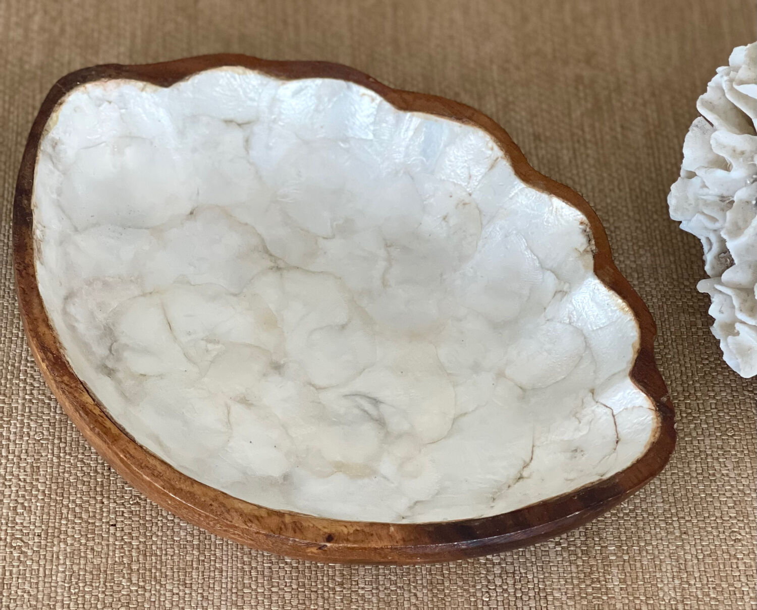 Empty pocket wood and mother-of-pearl