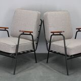 1950s pair of rare restored armchairs by RAWI, Netherlands