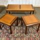 3 tables gigognes en teck, années 1970