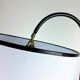 Vintage black metal lamp 1950