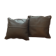Lot of 2 leather cushions